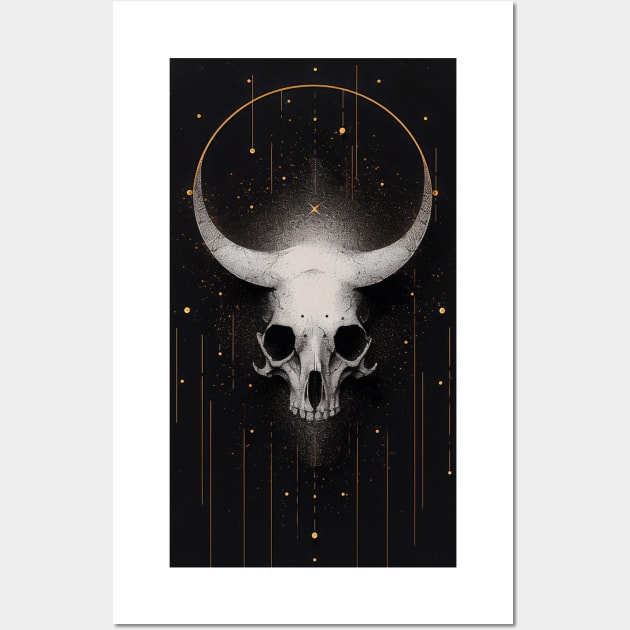 Bull Skull Wall Art by Sheptylevskyi